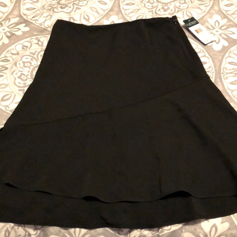 Black Polyester Skirt